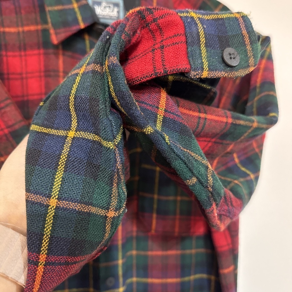 Men's Woolrich Plaid Shirt Size XL made In USA #042 - Picture 15 of 16
